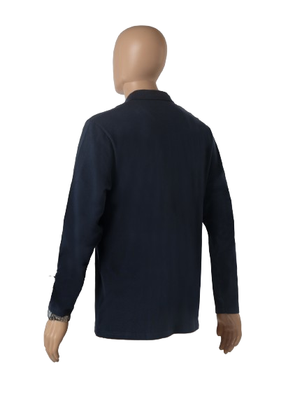 Men's Long Sleeve Polo - 65% Cotton