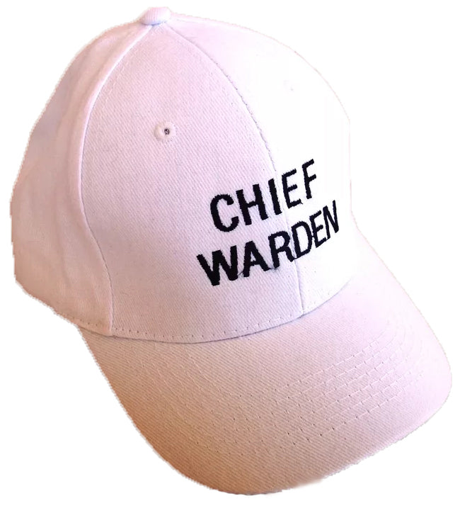 Emergency White Chief Warden Cap