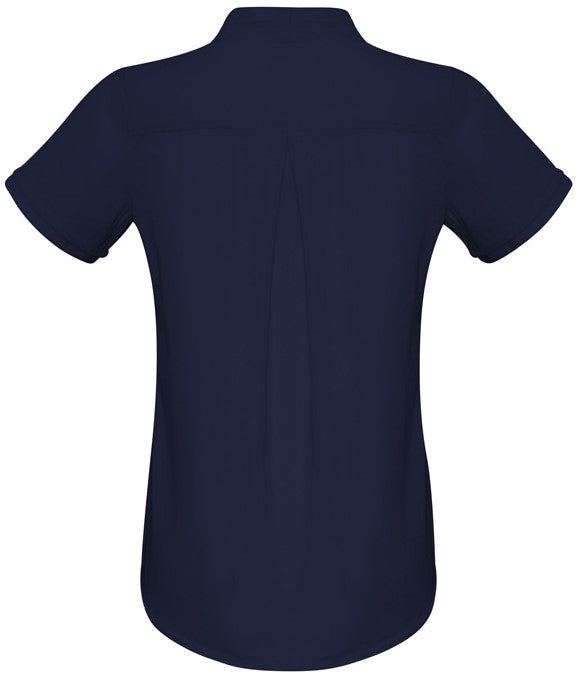 Women Madison Short Sleeve Blouse 628LS Navy