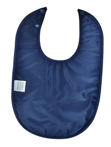 Large Waterproof Navy Bibs (10 Pack)