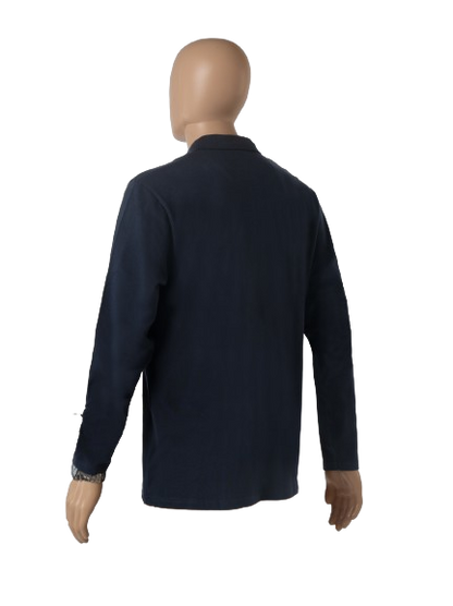 Men's Long Sleeve Polo - 100% Cotton