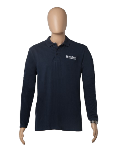 Men's Long Sleeve Polo 65% Polyester