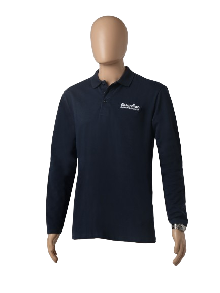 Men's Long Sleeve Polo 65% Polyester